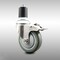 Service Caster 4 Inch 316SS Gray Poly Swivel 1-3/4 Inch Expanding Stem Caster Lock Brake SCC SCC-SS316TTLEX20S414-PPUB-134 - alternate 1
